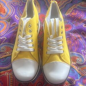 Yellow Canvas Sneakers